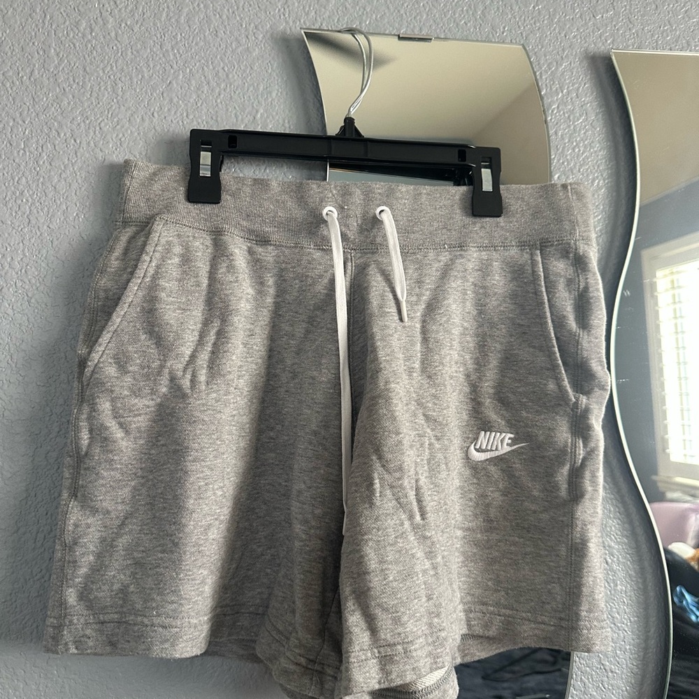 Nike Heather Gray Sweat Shorts